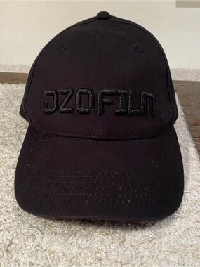 Black Embroidered Baseball Cap